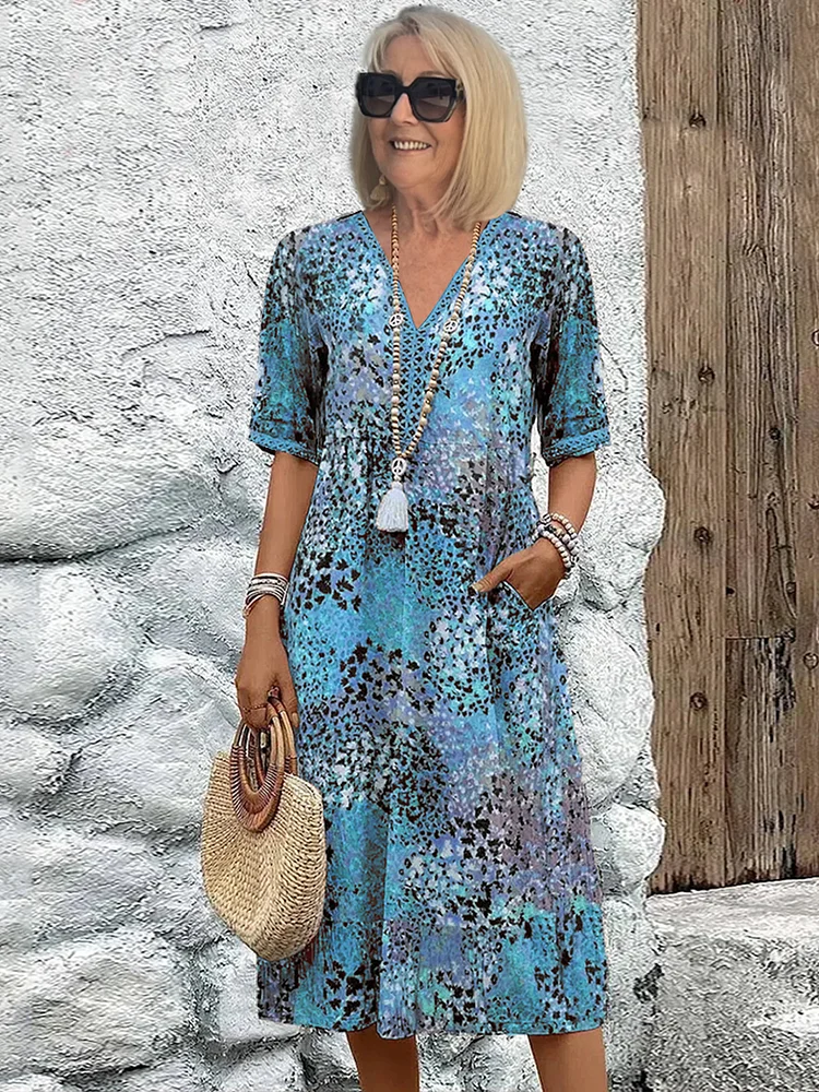 Layla - Vibrant Midi Dress