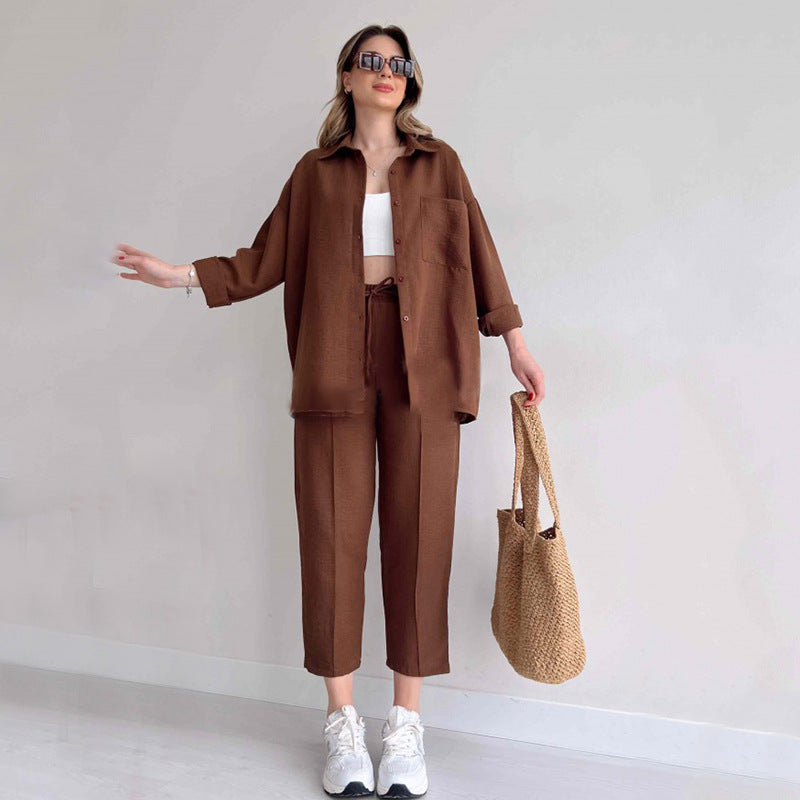 Carla | Elegant Linen Two Piece Set