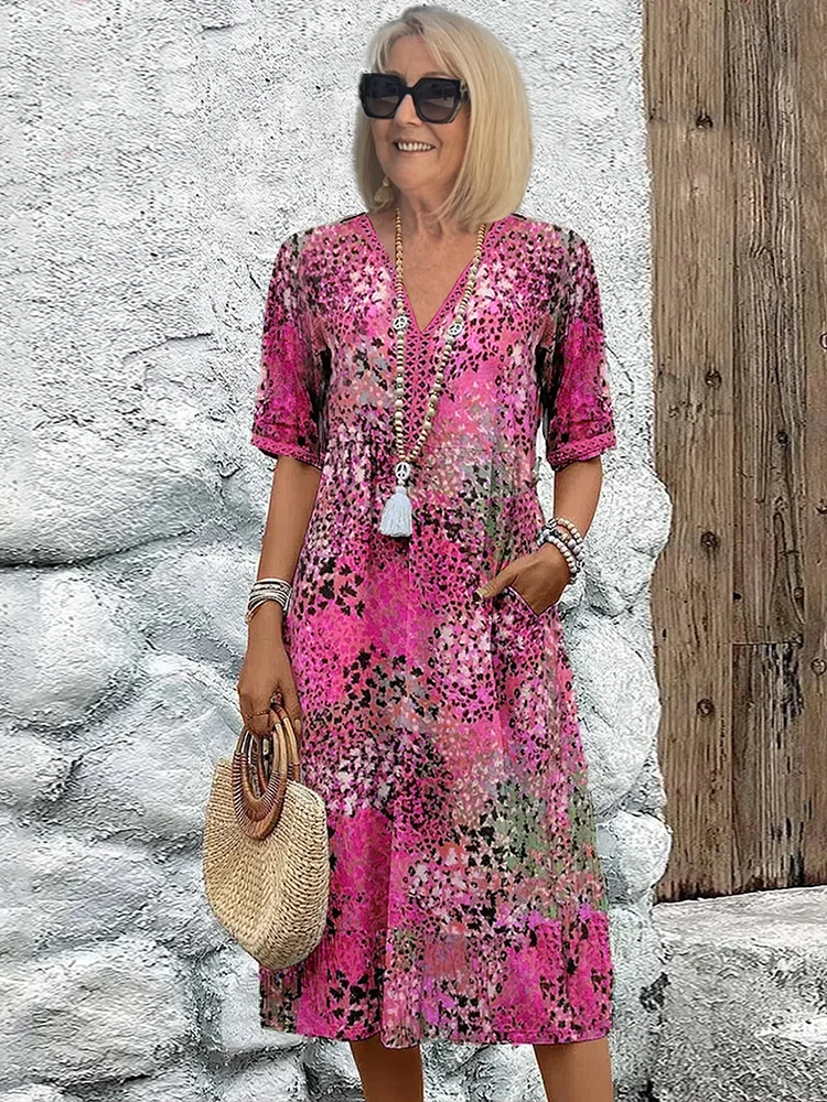 Layla - Vibrant Midi Dress