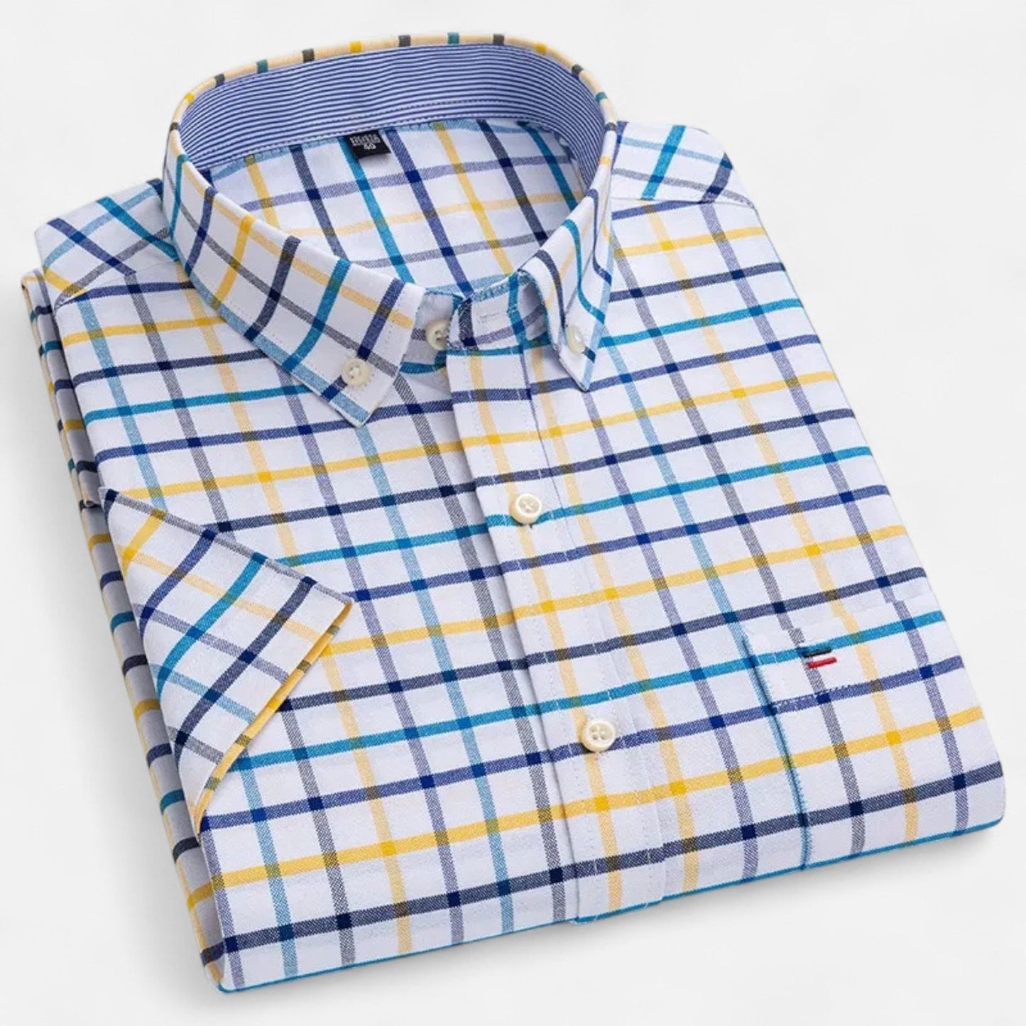 Rivello | Short Sleeve Oxford Shirt For Men