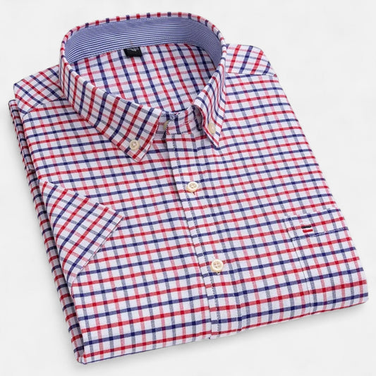 Rivello | Short Sleeve Oxford Shirt For Men