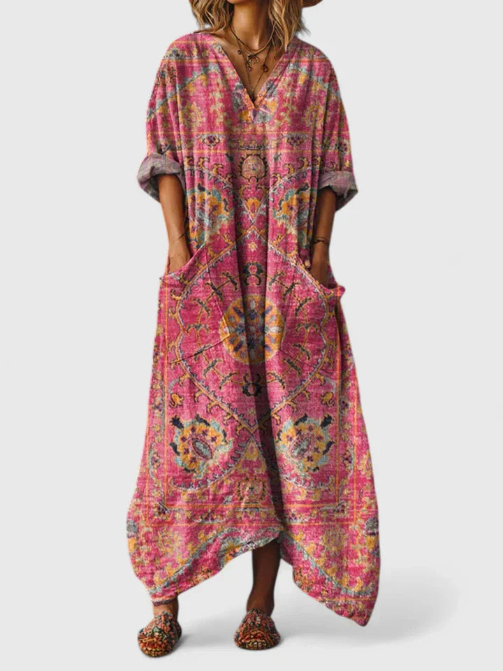 Thalysna | Embroidered Boho Dress