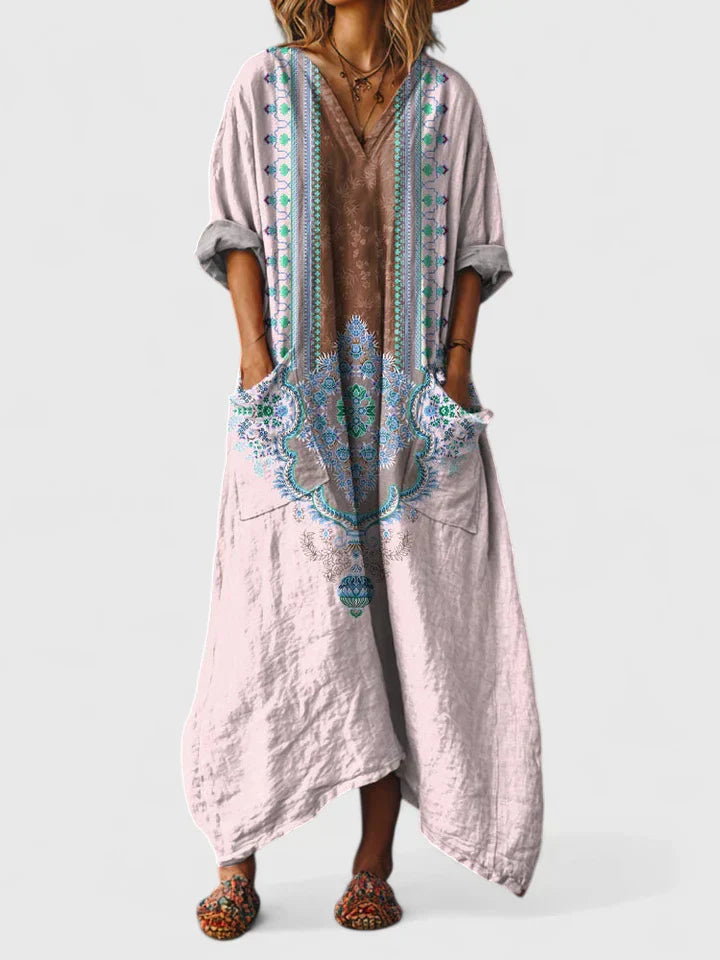Thalysna | Embroidered Boho Dress