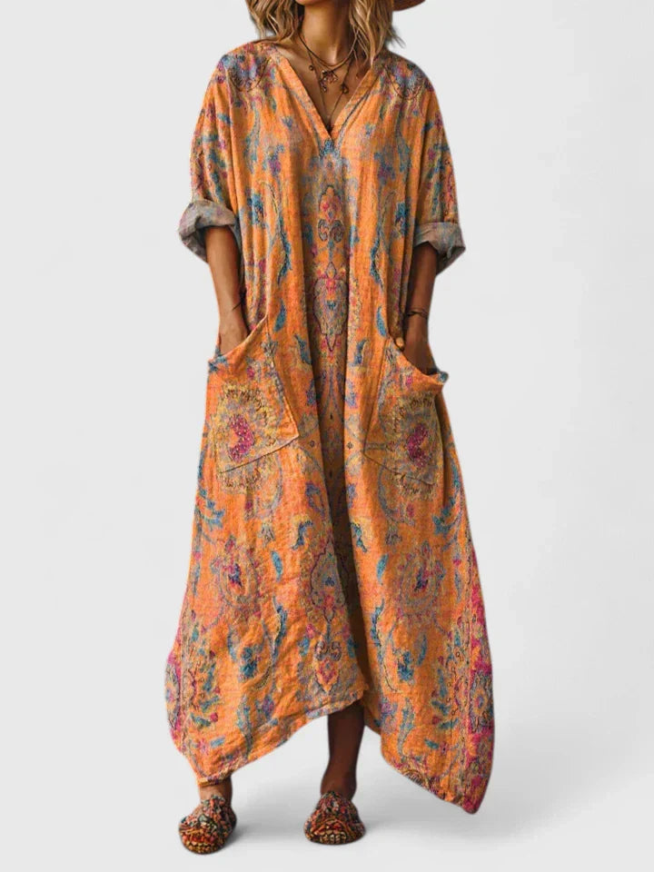 Thalysna | Embroidered Boho Dress