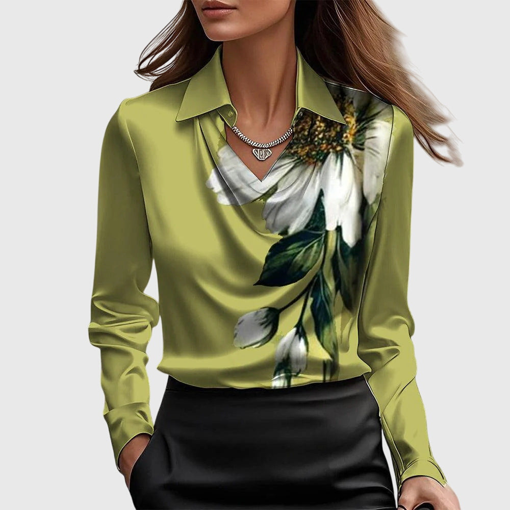 Brooklyn – Elegant Blouse in Shiny Satin