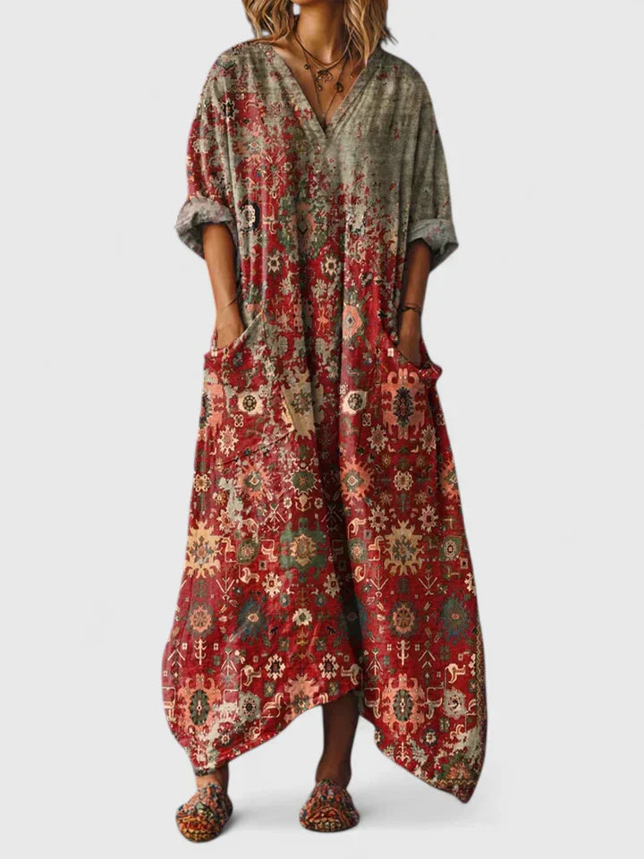Thalysna | Embroidered Boho Dress