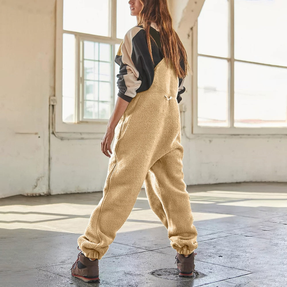 Marie - Adjustable Corduroy Fleece Jumpsuit