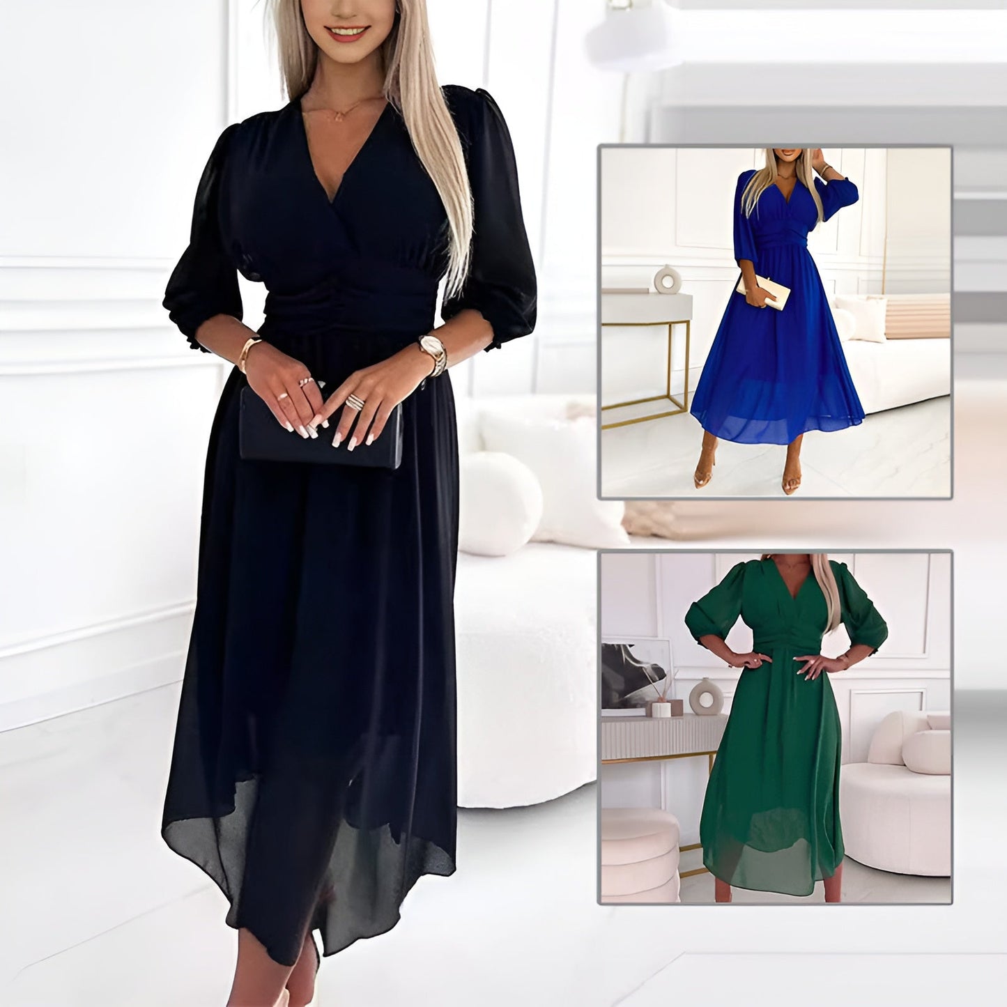 Laura | Light Silk Chiffon Dress