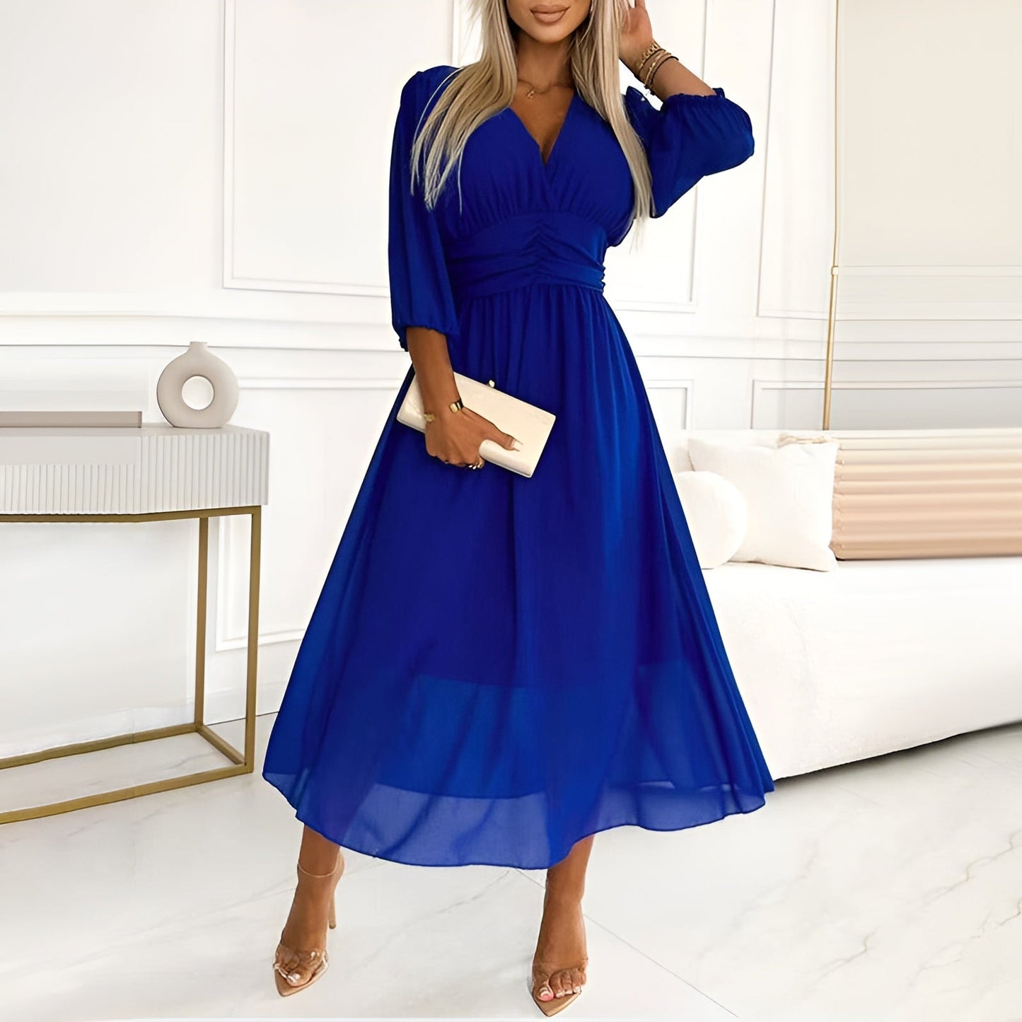 Laura | Light Silk Chiffon Dress