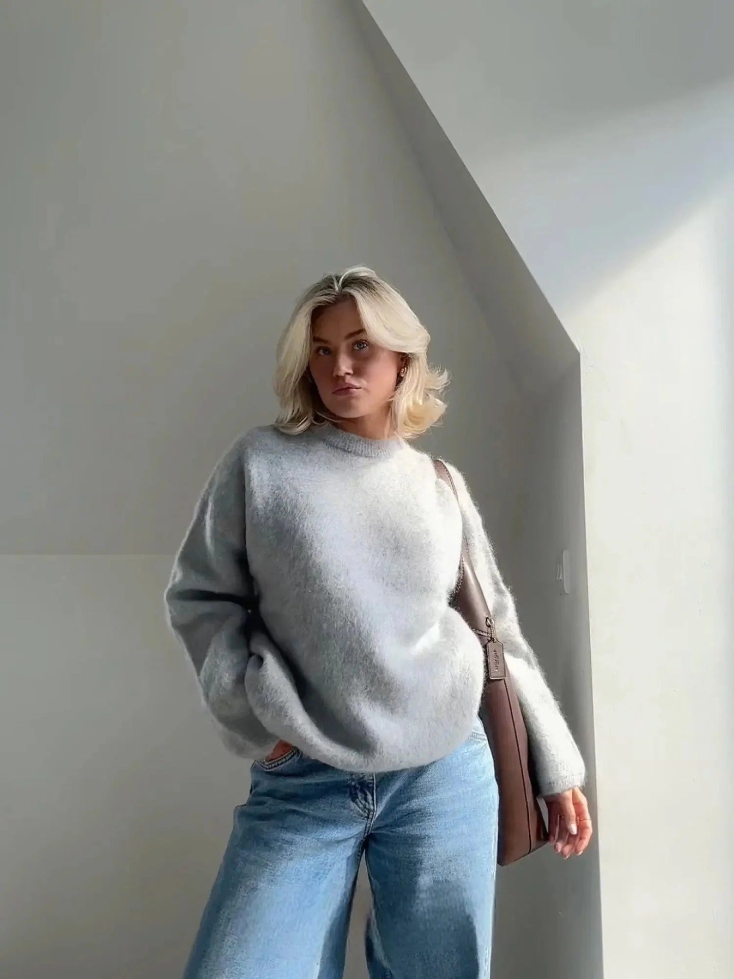 Liora | Relaxed Crew Neck Jumper For Women