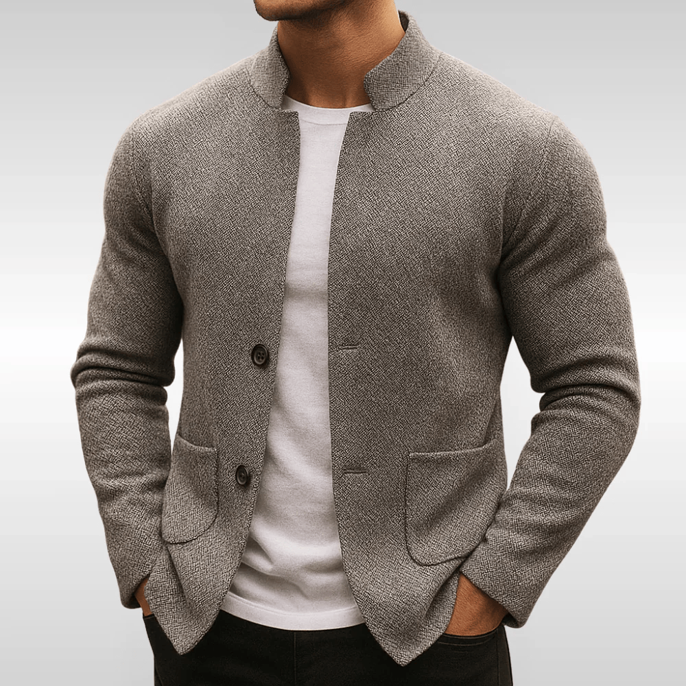 Armand | Textured Knit Jacket For Men