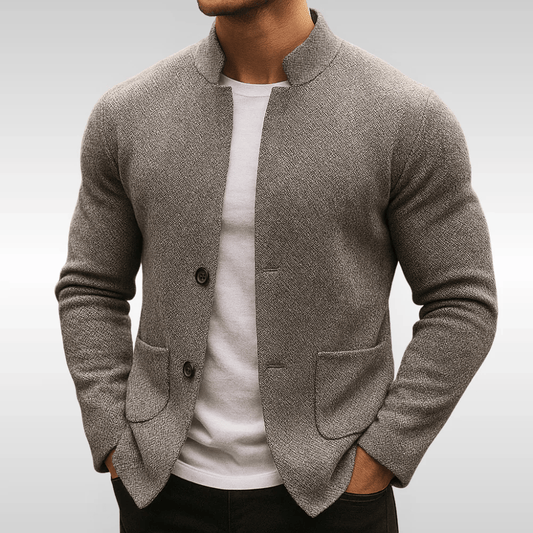 Armand | Textured Knit Jacket For Men