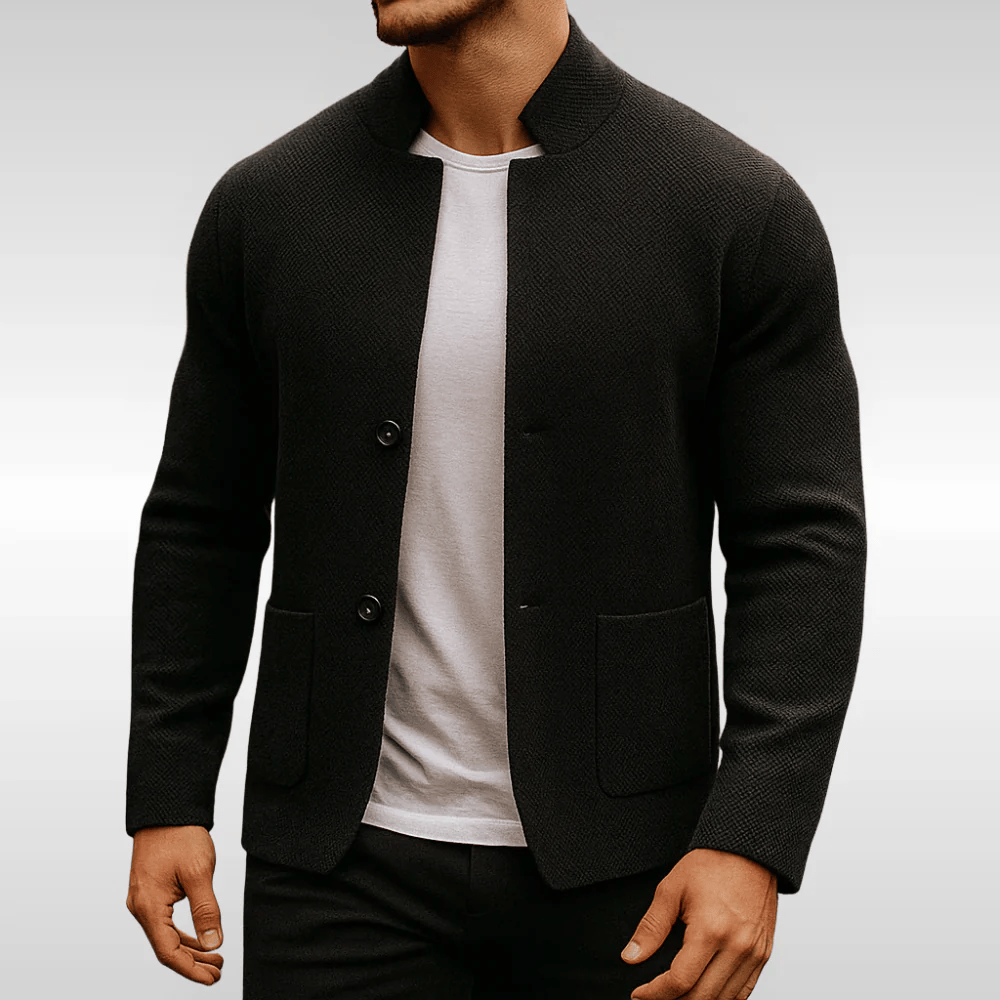 Armand | Textured Knit Jacket For Men