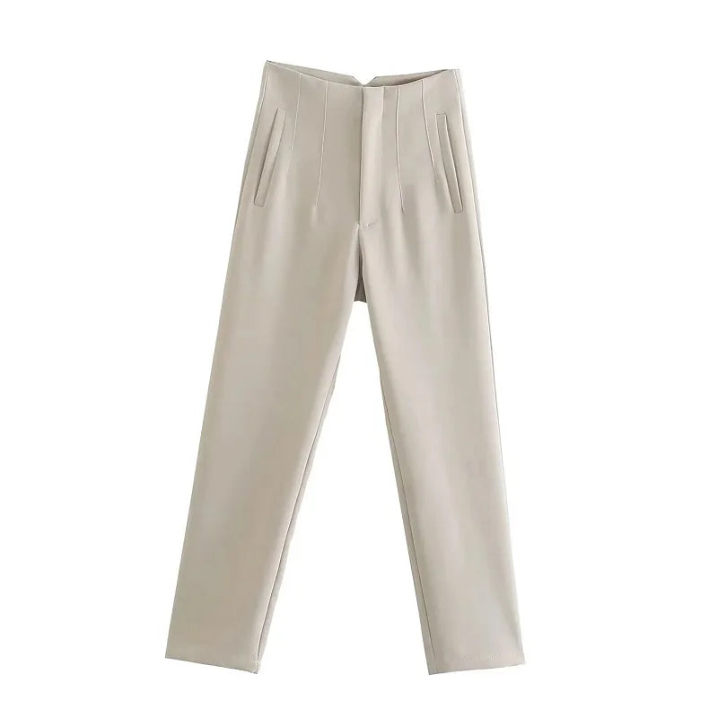 Claude | Women's High Waisted Trousers