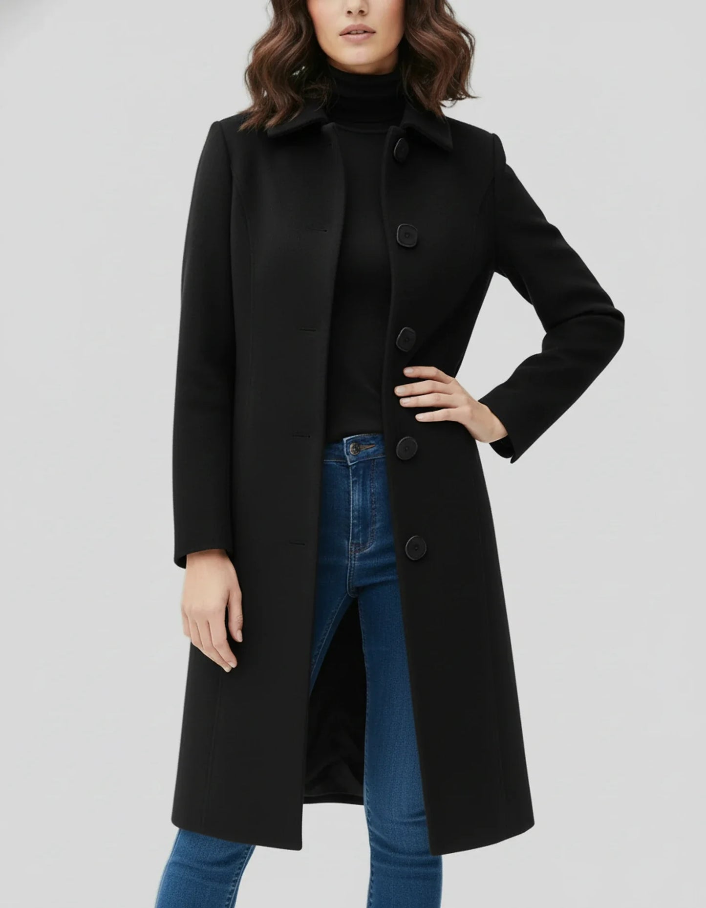 Isla | Women’s Fit Flare Button Jacket