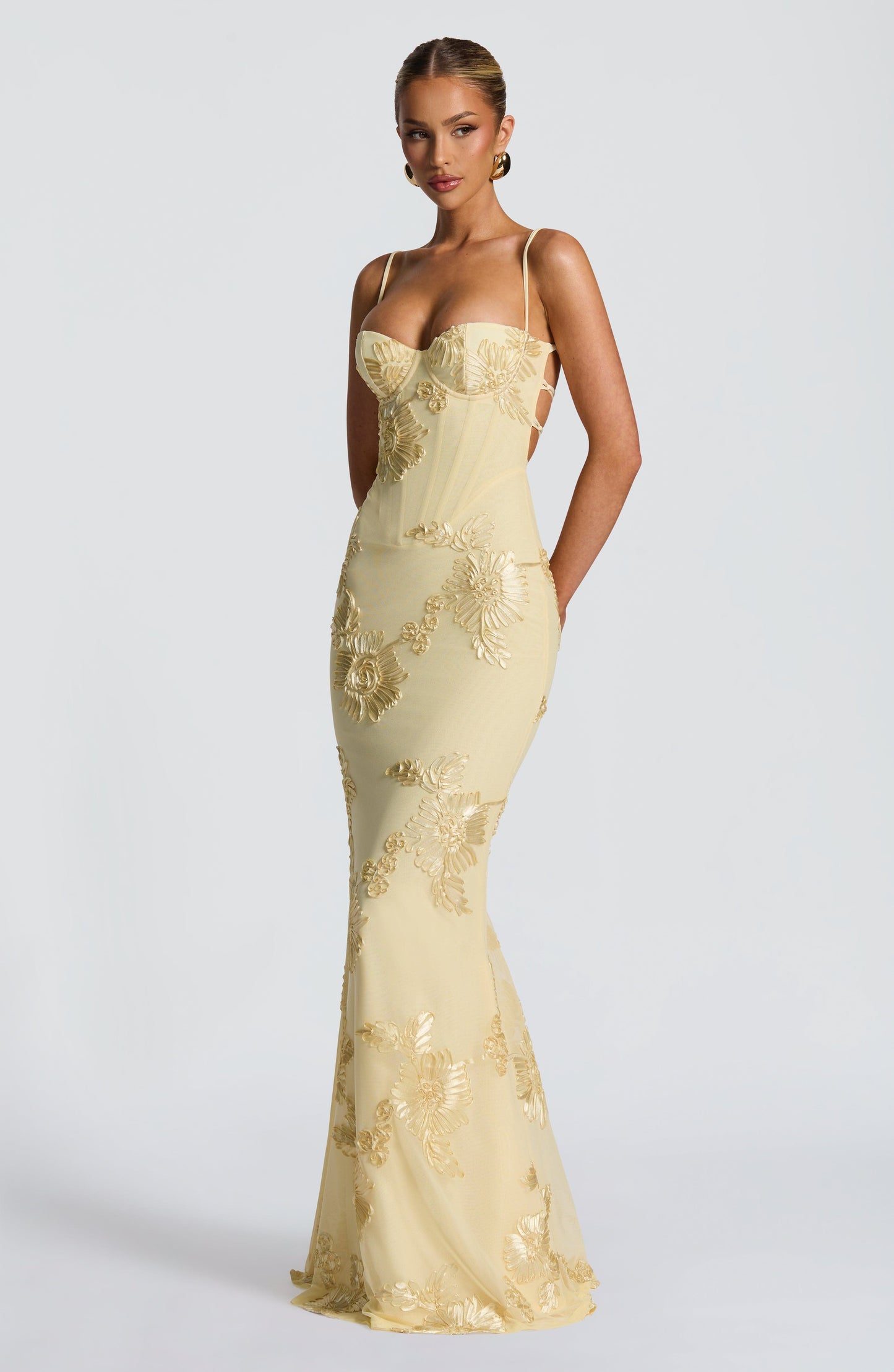 Nefertiti | Elegant Maxi Dress With A Corset Design