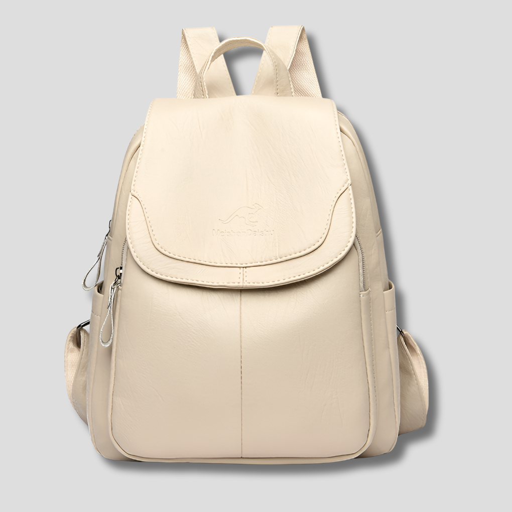 Niki | Women's Anti-Theft Leather Backpack with Embossed Design