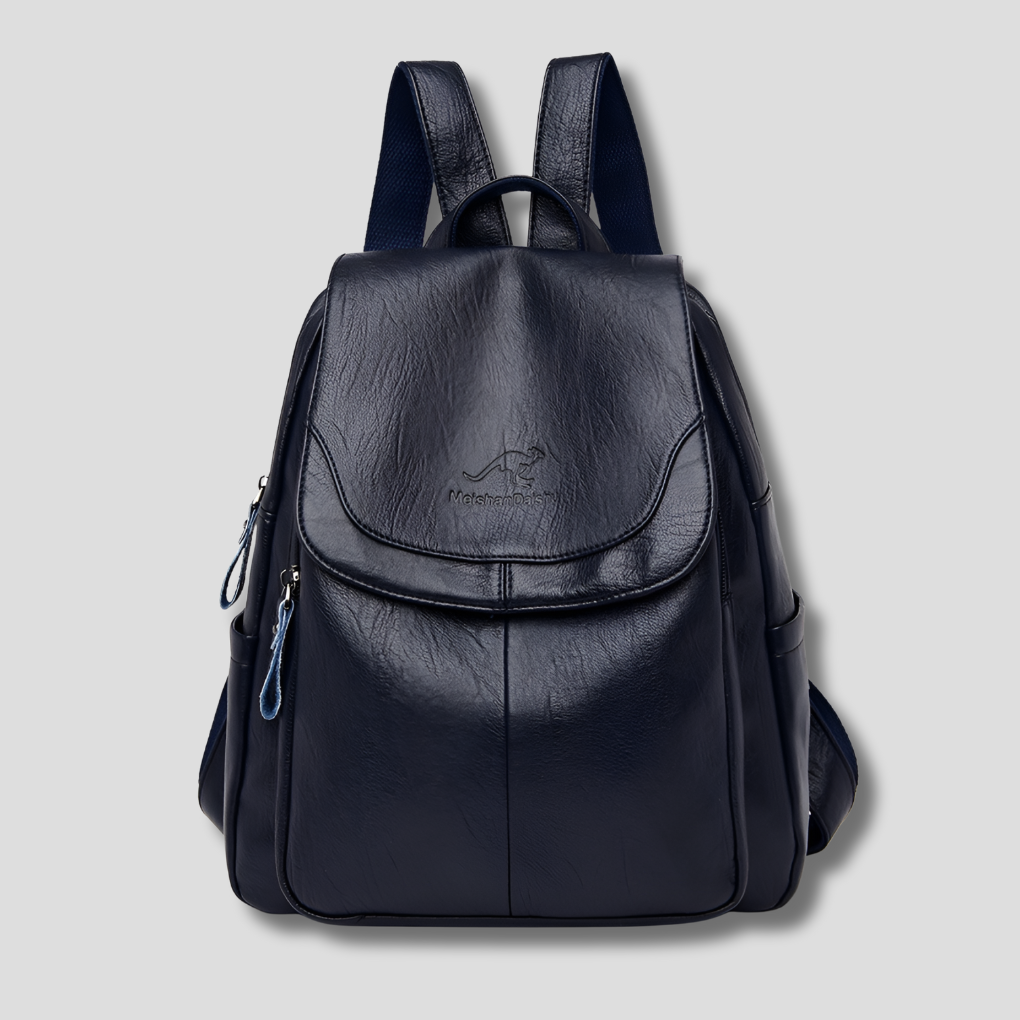 Niki | Women's Anti-Theft Leather Backpack with Embossed Design