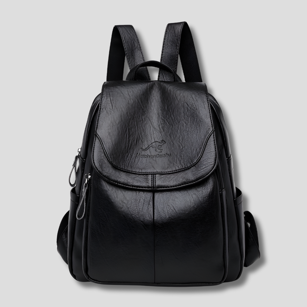 Niki | Women's Anti-Theft Leather Backpack with Embossed Design