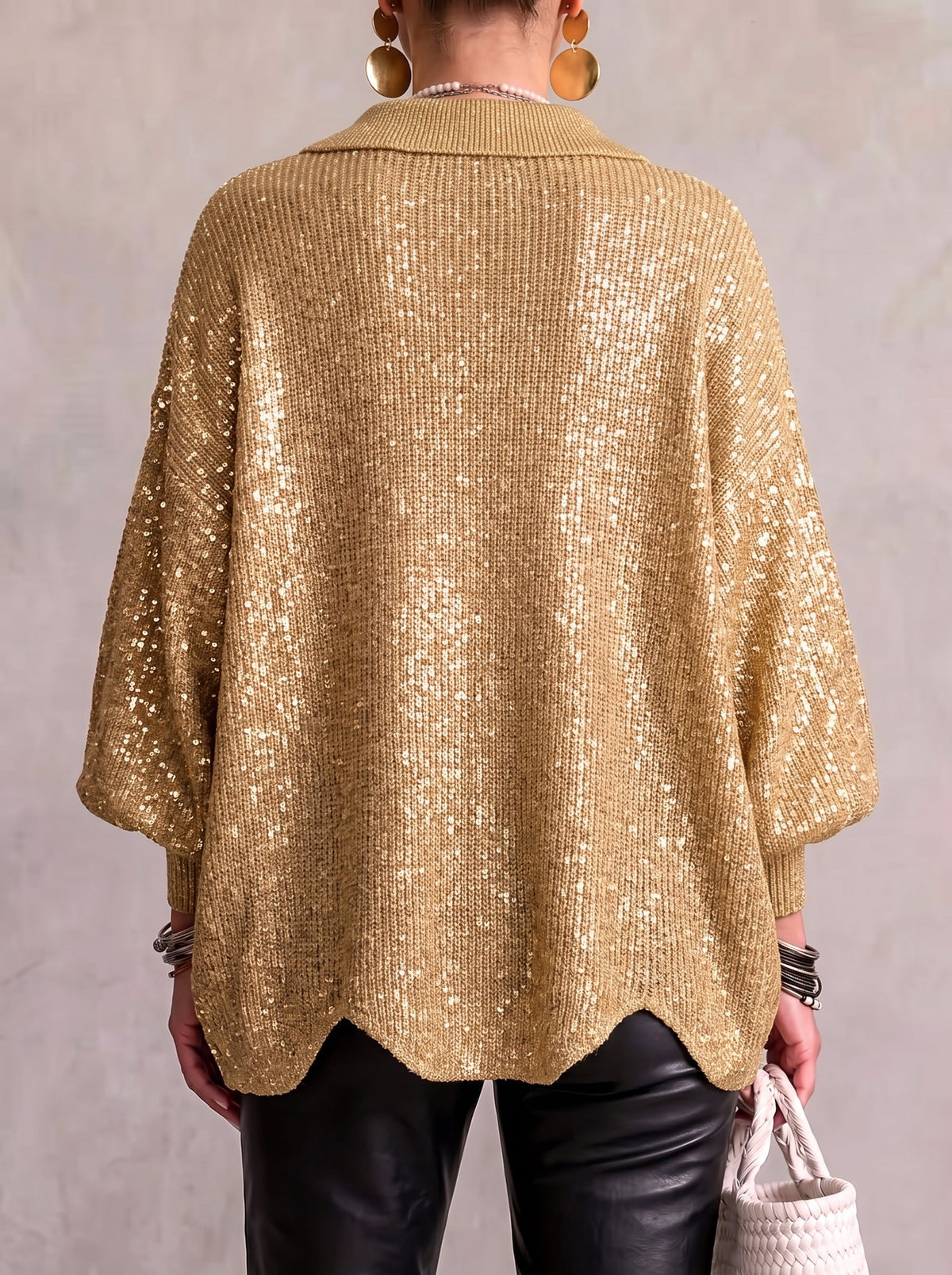 Daphne | Women's Oversized Collared Cardigan - Elegant Style & Cozy Comfort