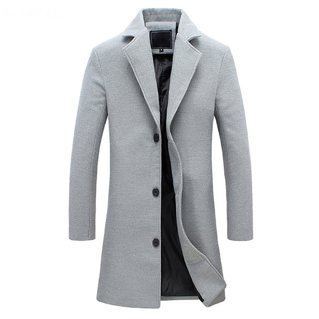 John | Men’S Winter Trench Coat For Cold Weather