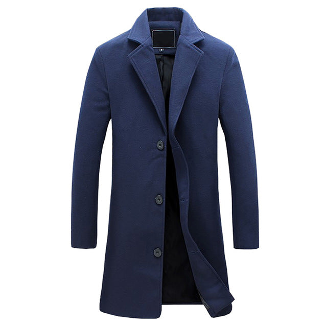 John | Men’S Winter Trench Coat For Cold Weather