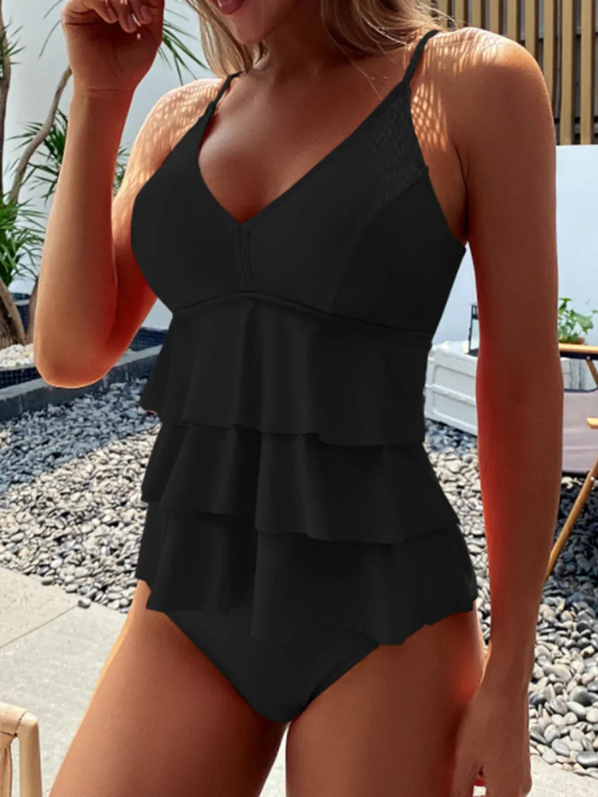 Stars - One Piece Swimsuit With Belly Check