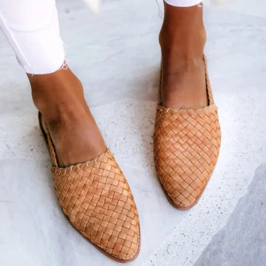 Leia - Woven Fabric Sandals