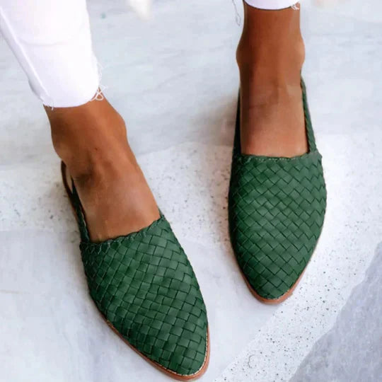 Leia - Woven Fabric Sandals