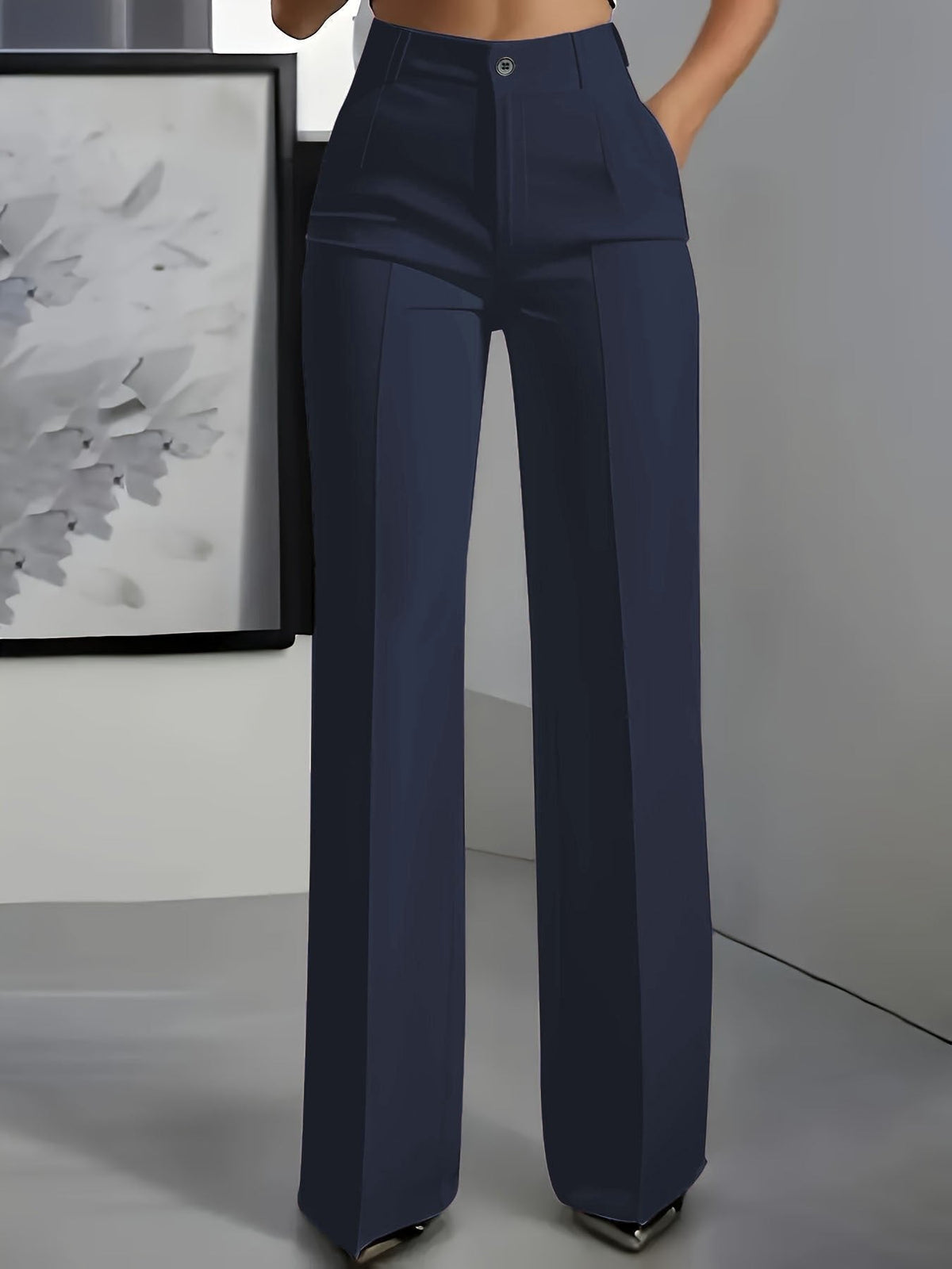 Angie | Women's Wide-Leg Trousers - Effortless Elegance & Modern Sophistication