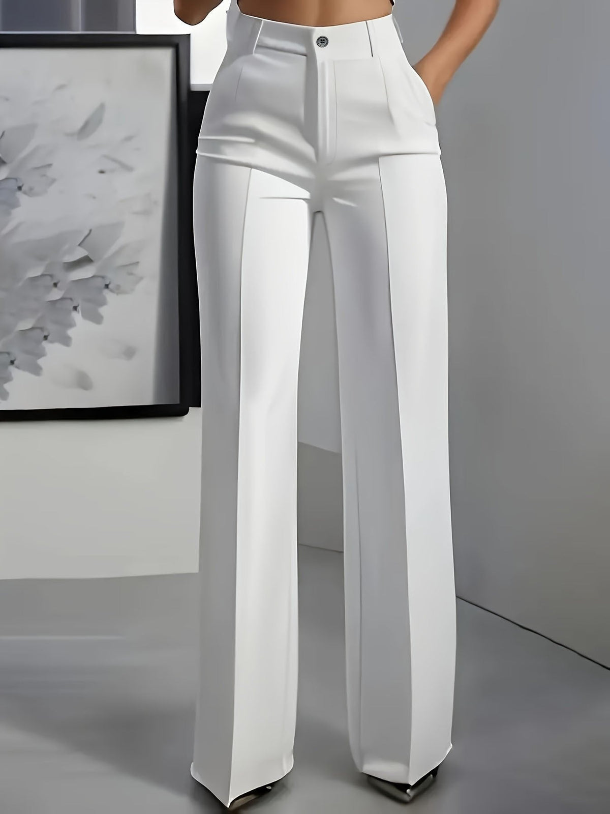 Angie | Women's Wide-Leg Trousers - Effortless Elegance & Modern Sophistication