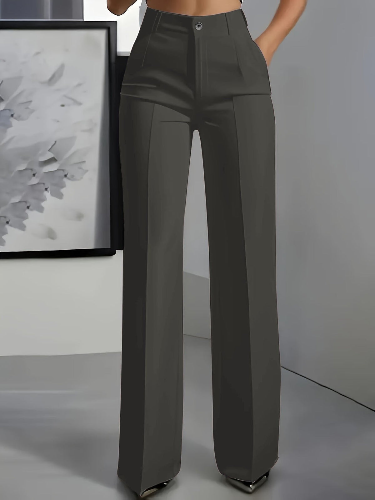 Angie | Women's Wide-Leg Trousers - Effortless Elegance & Modern Sophistication
