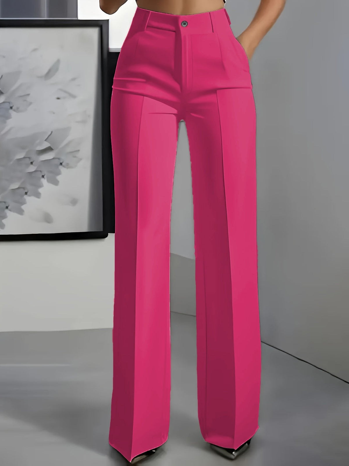 Angie | Women's Wide-Leg Trousers - Effortless Elegance & Modern Sophistication