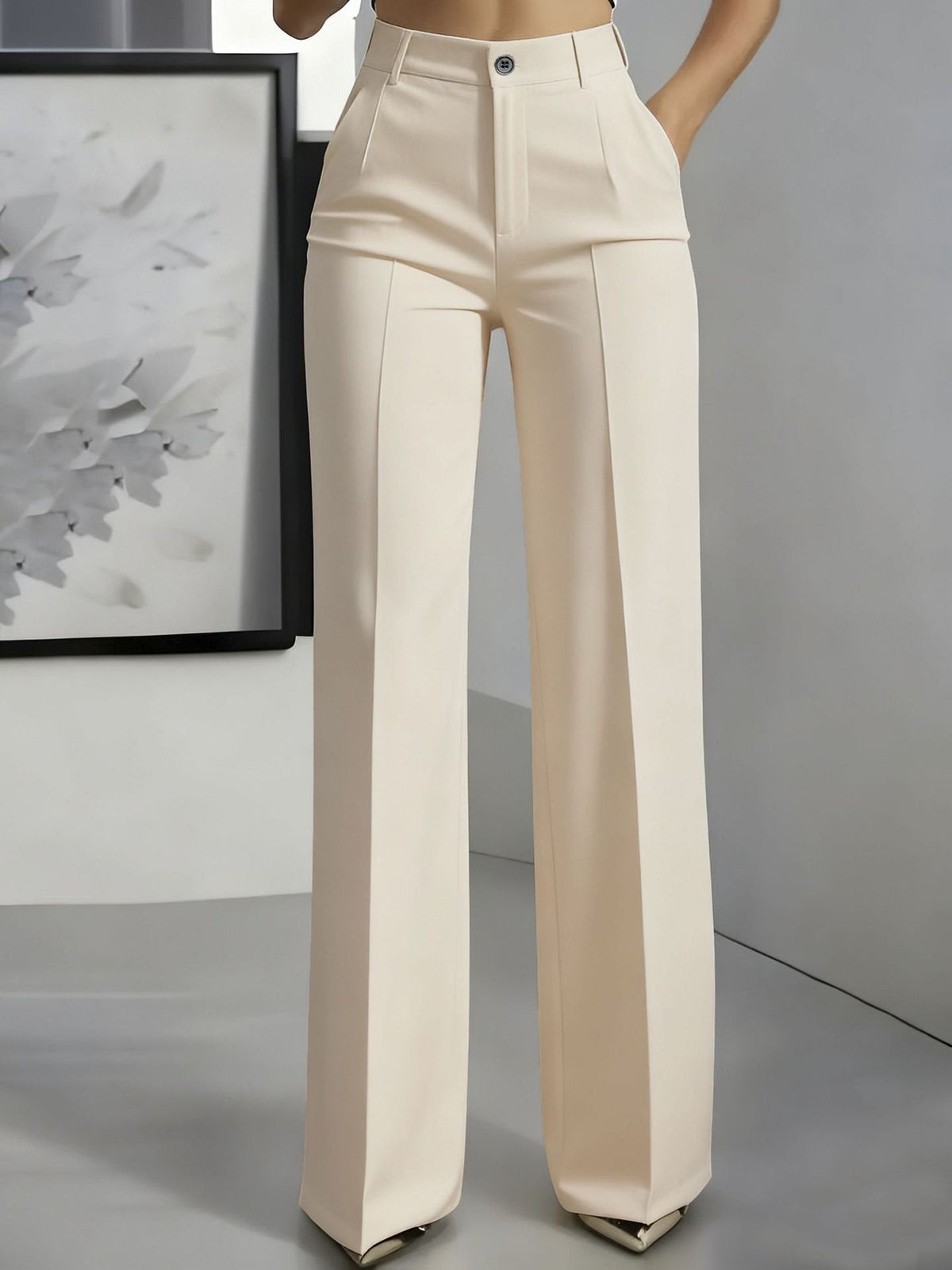Angie | Women's Wide-Leg Trousers - Effortless Elegance & Modern Sophistication