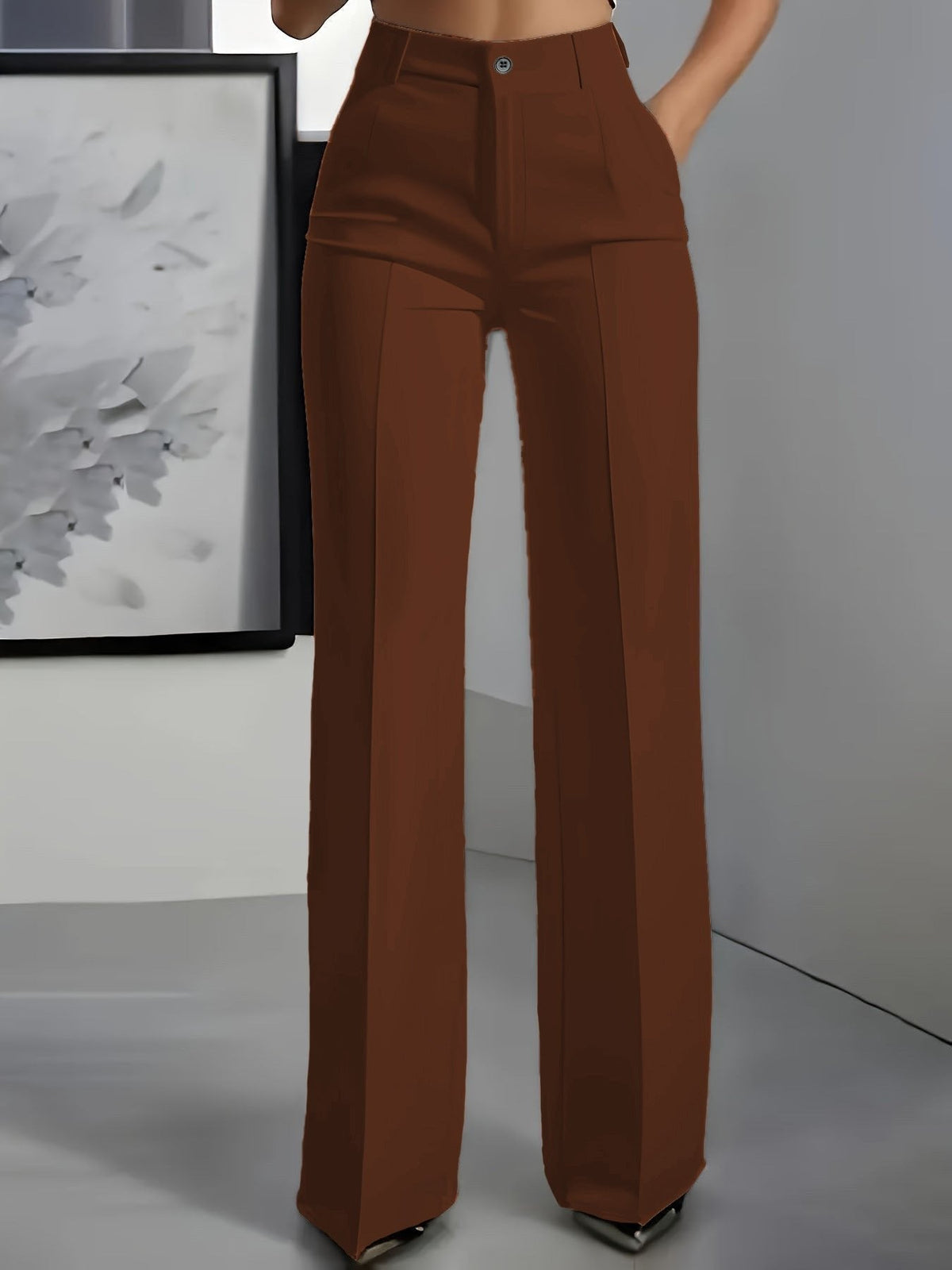 Angie | Women's Wide-Leg Trousers - Effortless Elegance & Modern Sophistication