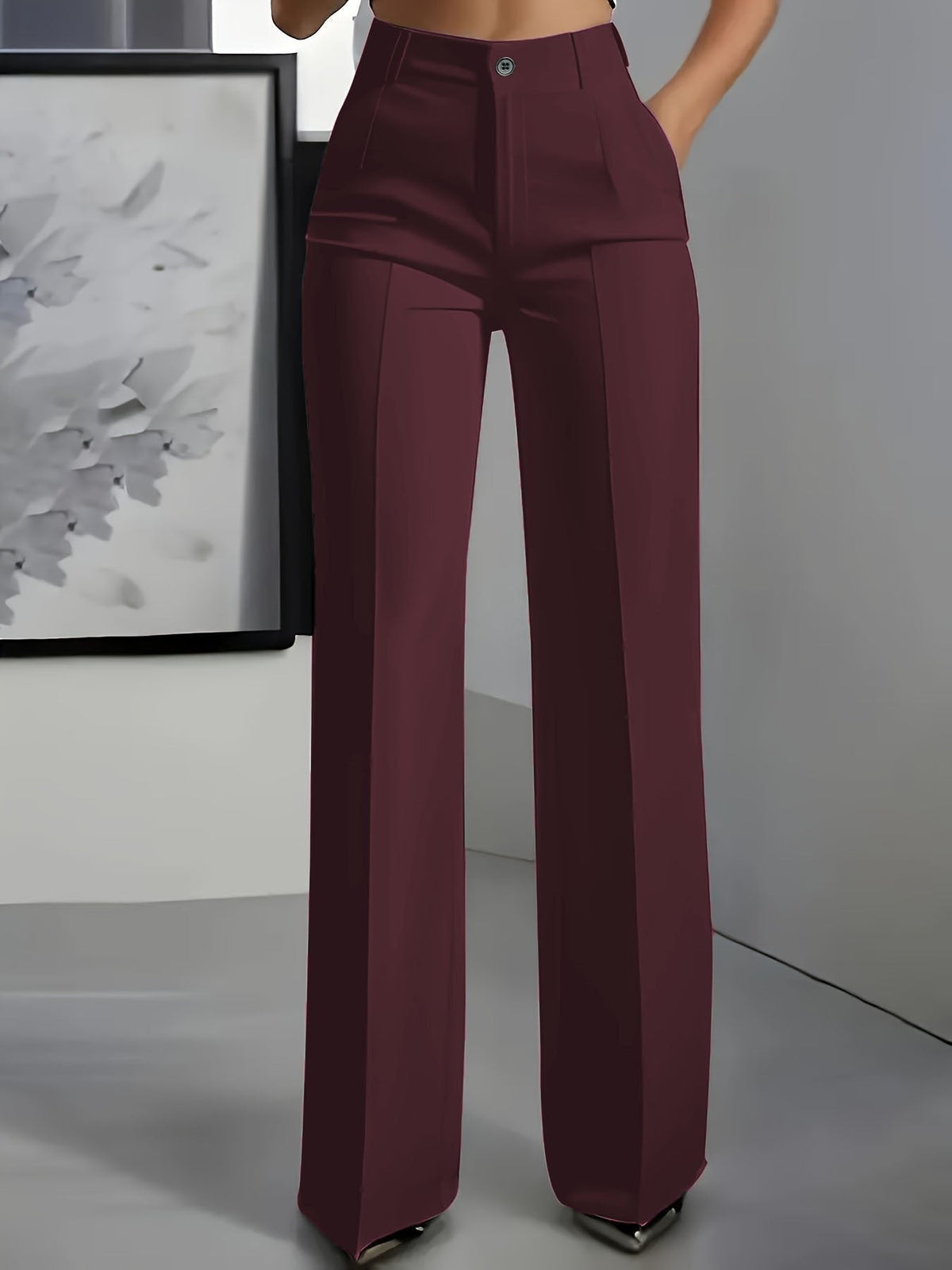 Angie | Women's Wide-Leg Trousers - Effortless Elegance & Modern Sophistication