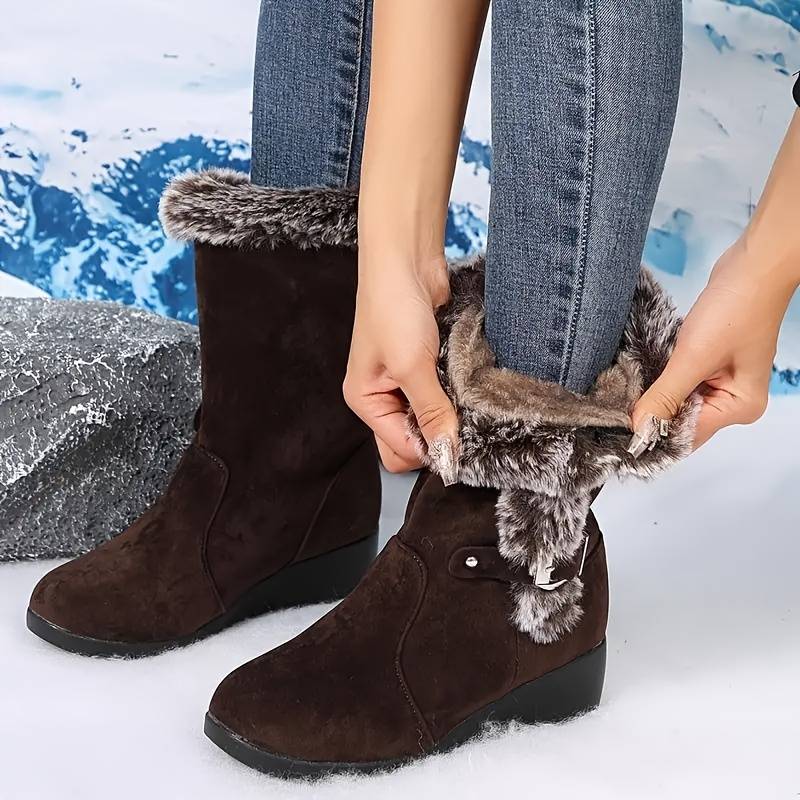 Sophia - Plush-lined Thermal Leather Boots