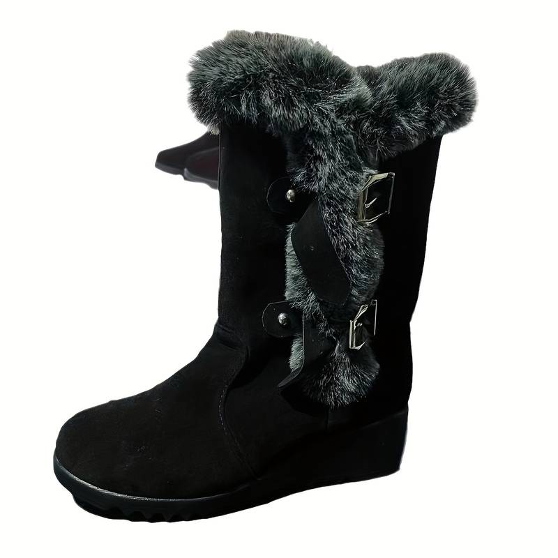 Sophia - Plush-lined Thermal Leather Boots