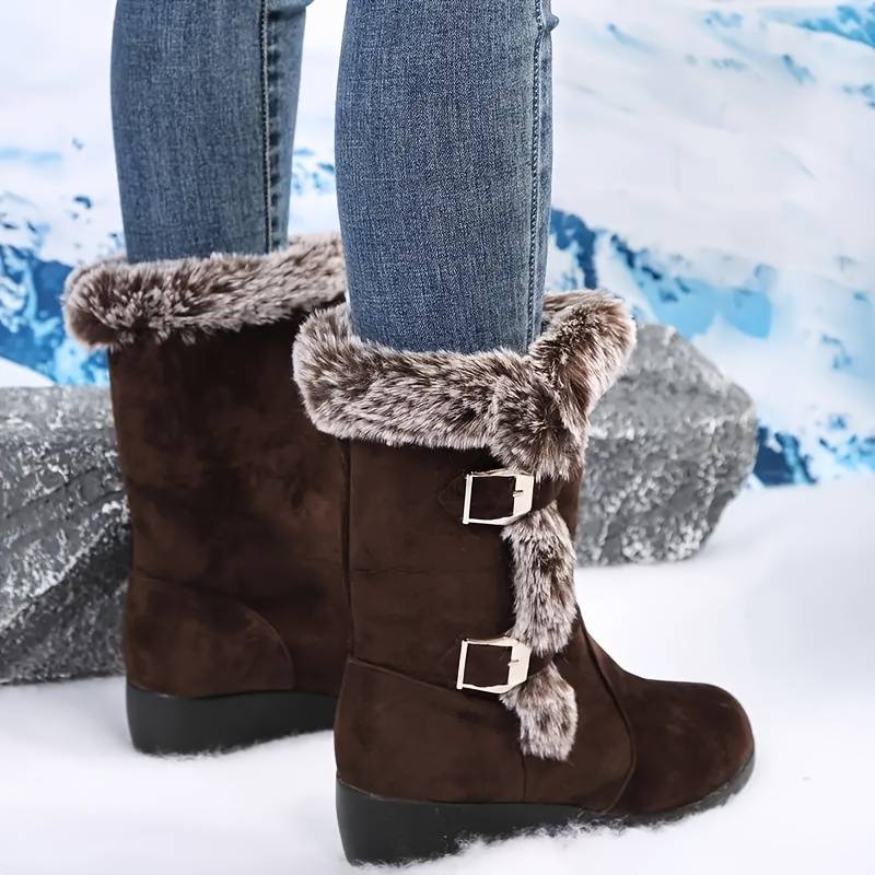 Sophia - Plush-lined Thermal Leather Boots