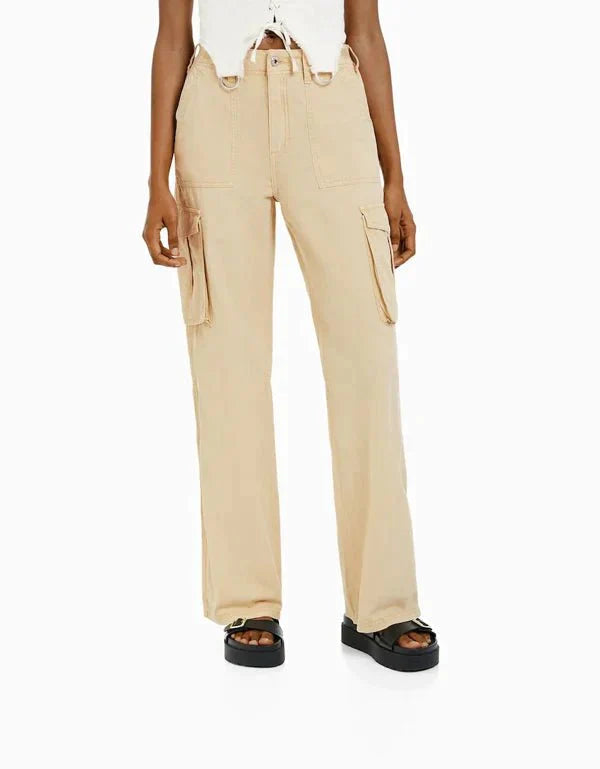 Melody Straight Fit Cargo Trousers