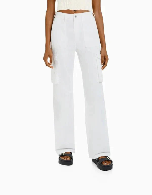 Melody Straight Fit Cargo Trousers