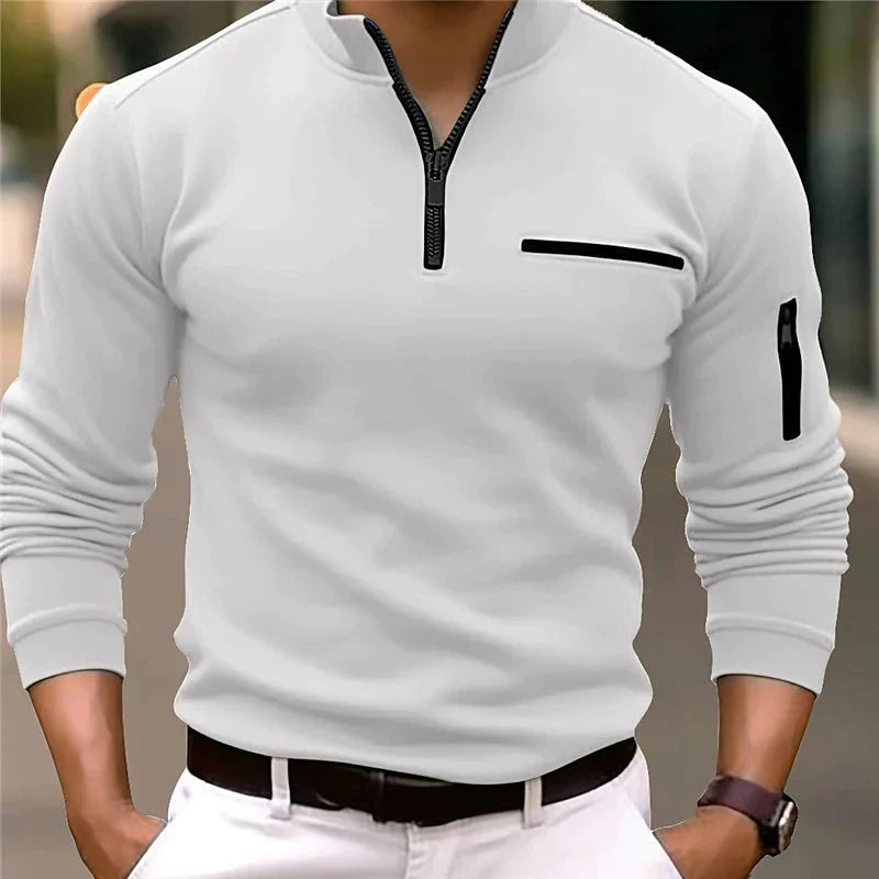 Max I Men's Quarter-Zip Polo Shirt