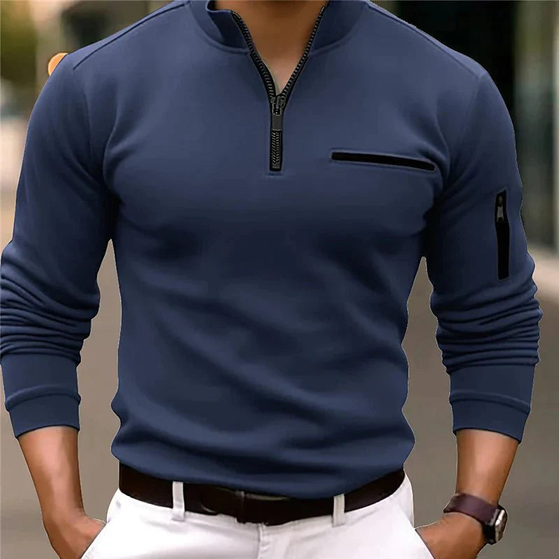 Max I Men's Quarter-Zip Polo Shirt